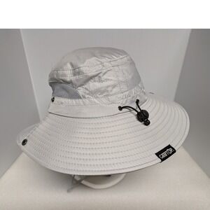 GearTOP Sun Hat Wide Brim UPF 50+ Fishing Hiking Gray Mesh Vent One Size NWOT